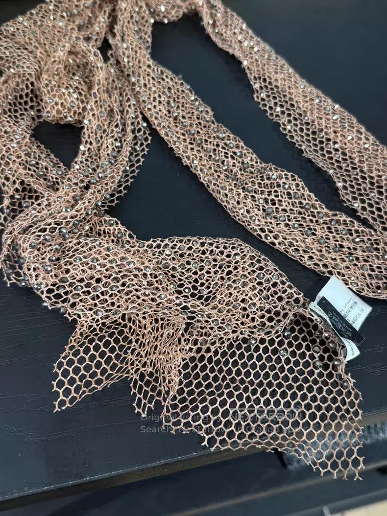 Dries Van Noten DRIES VAN NOTEN Diamond Net Scarf Size ONE SIZE - 6 Thumbnail