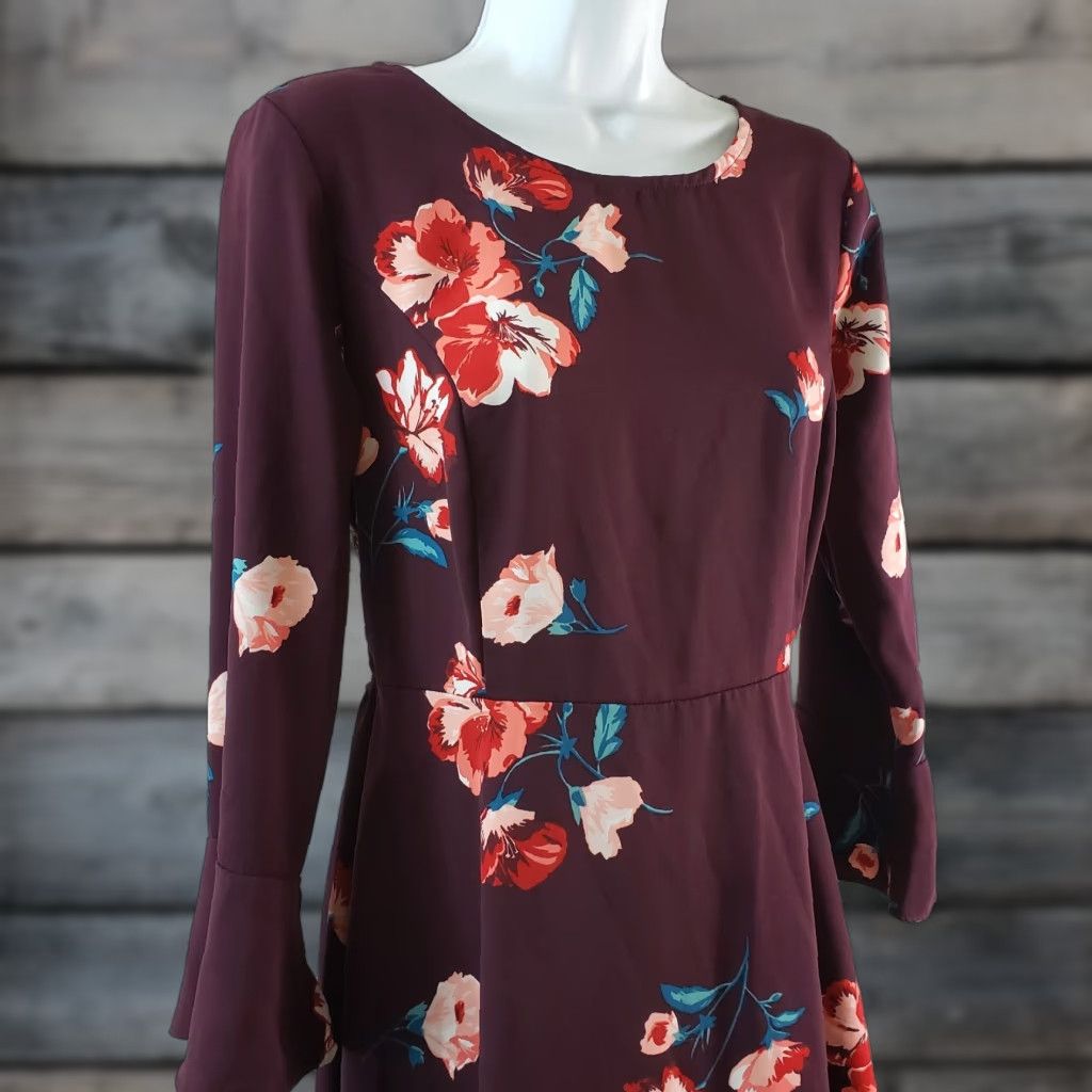 old navy red floral dress The Occasion by Old Navy Fit & Flare Taffeta Mini Dress