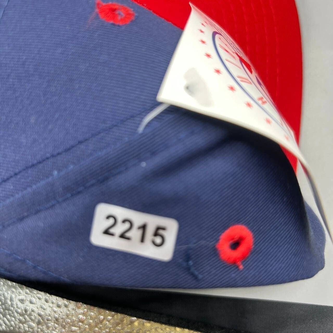 Signatures × Vintage Atlanta Braves Hat Men Blue Red Signatures MLB Snap Back Cap Size ONE SIZE - 8 Thumbnail