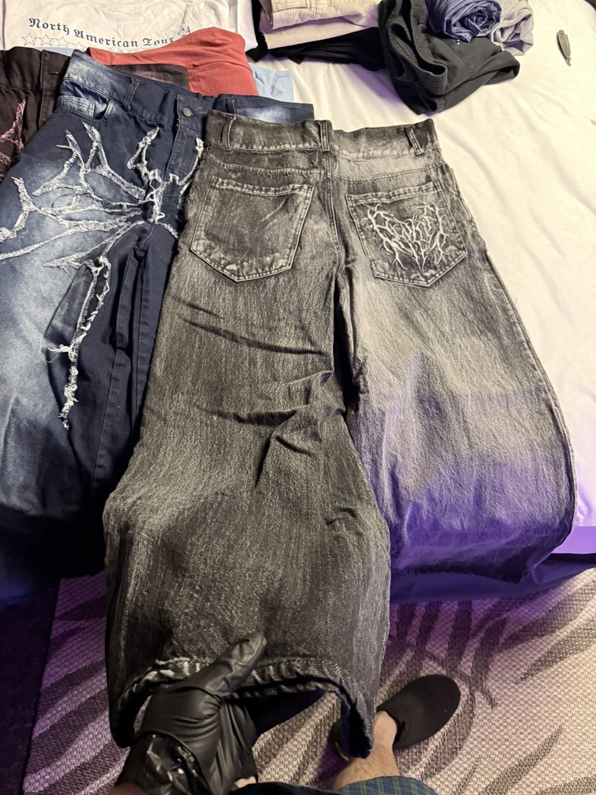 Japanese Brand FOUR (2 LEFT) SOLD OUT PHANTOM TROUPE PHOLOHH JEANS BUNDLE Size US 32 / EU 48 - 8 Thumbnail