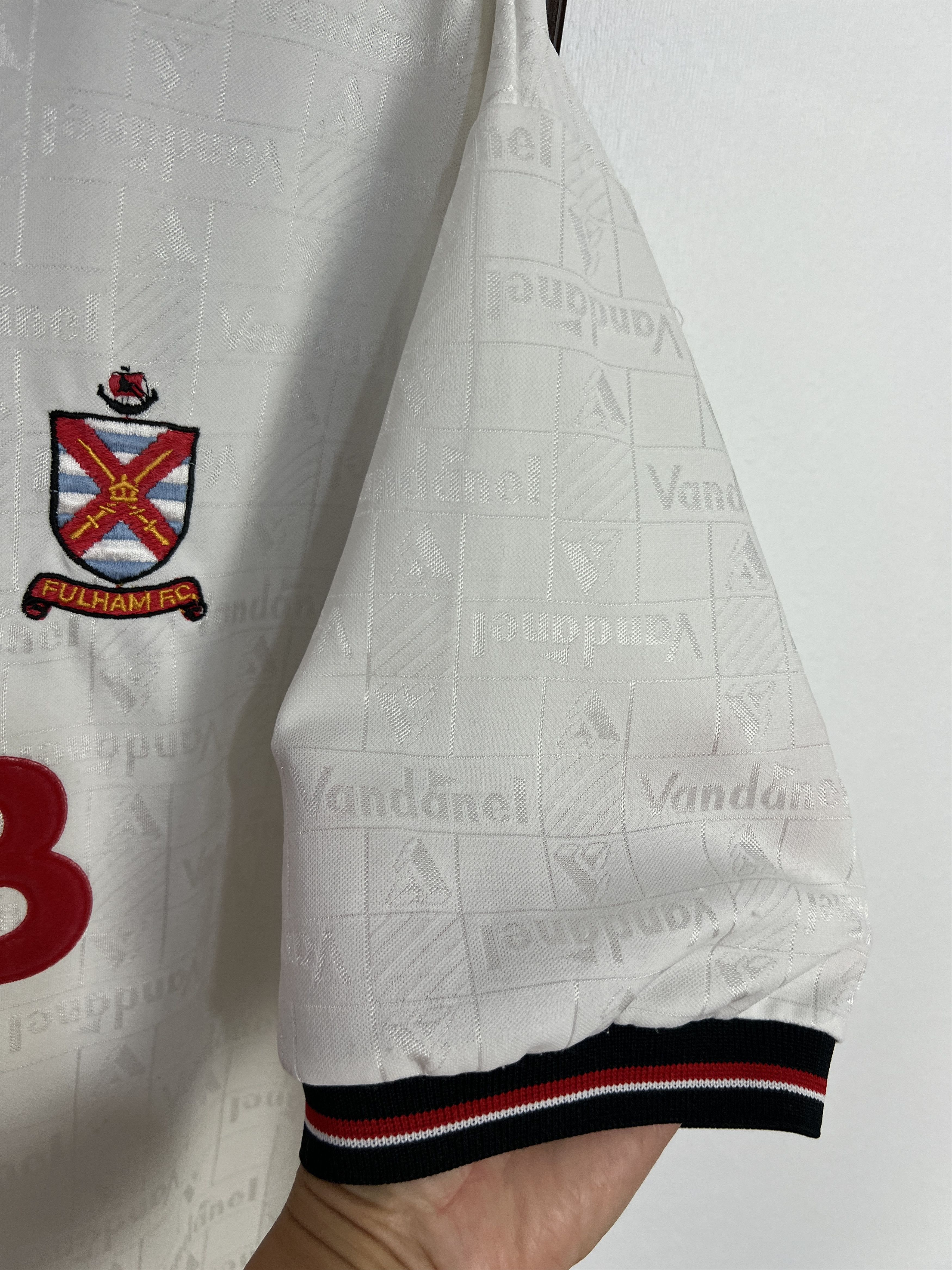 Vintage Fulham Home football shirt 1994 Soccer Jersey Mens White Size US XL / EU 56 / 4 - 5 Thumbnail