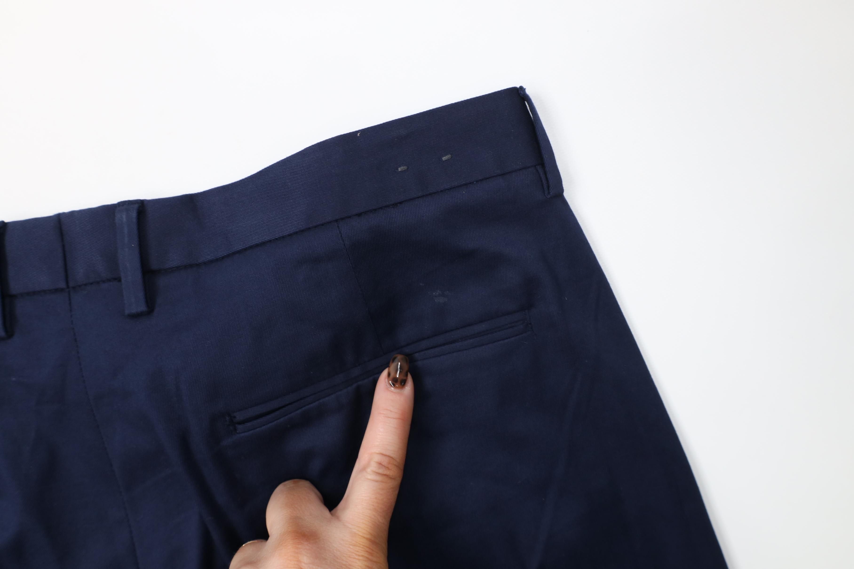 J.Crew J Crew Bowery Stretch Classic Fit Chino Pants Navy Blue Size US 35 - 15 Thumbnail