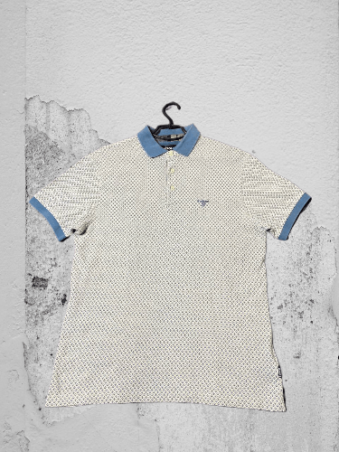 Barbour × Vintage Vintage Barbour Luxury Designer Polo Rugby Shirt Size US L / EU 52-54 / 3 - 1 Thumbnail
