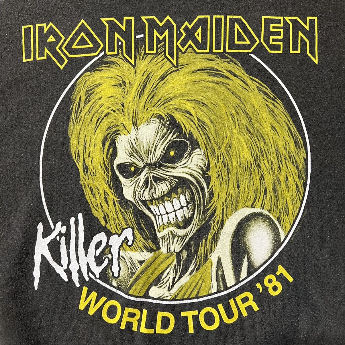 Band Tees × Iron Maiden × Vintage Vintage 2000’s Iron Maiden Faded Metal Band Crewneck Sweater Size US M / EU 48-50 / 2 - 3 Thumbnail