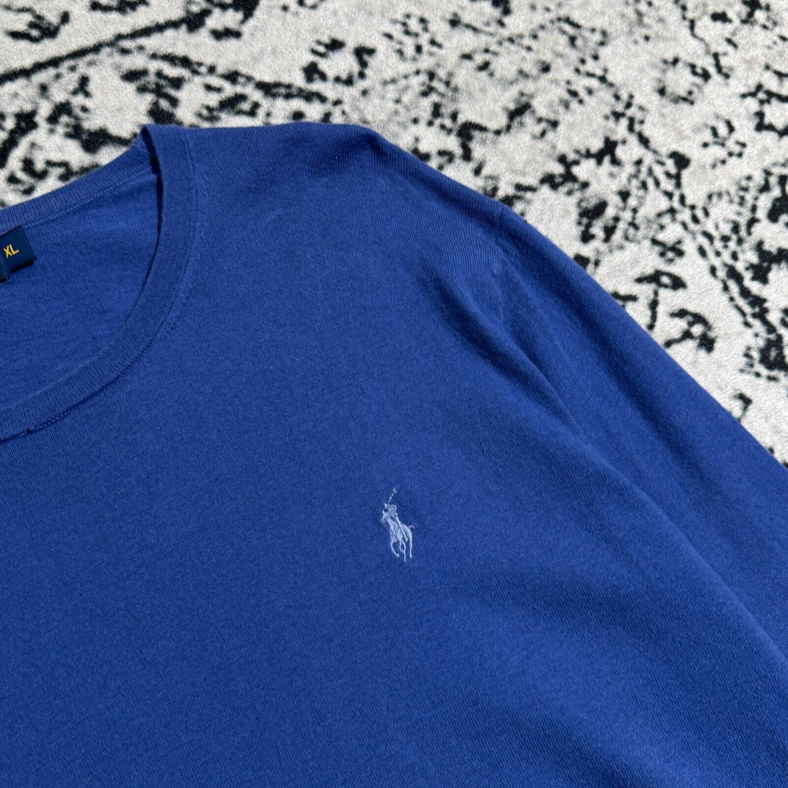 Ralph Lauren × Vintage Vintage Ralph Lauren Blue Cotton Sweater Size XL Boho Y2K Size US XL / EU 56 / 4 - 4 Thumbnail