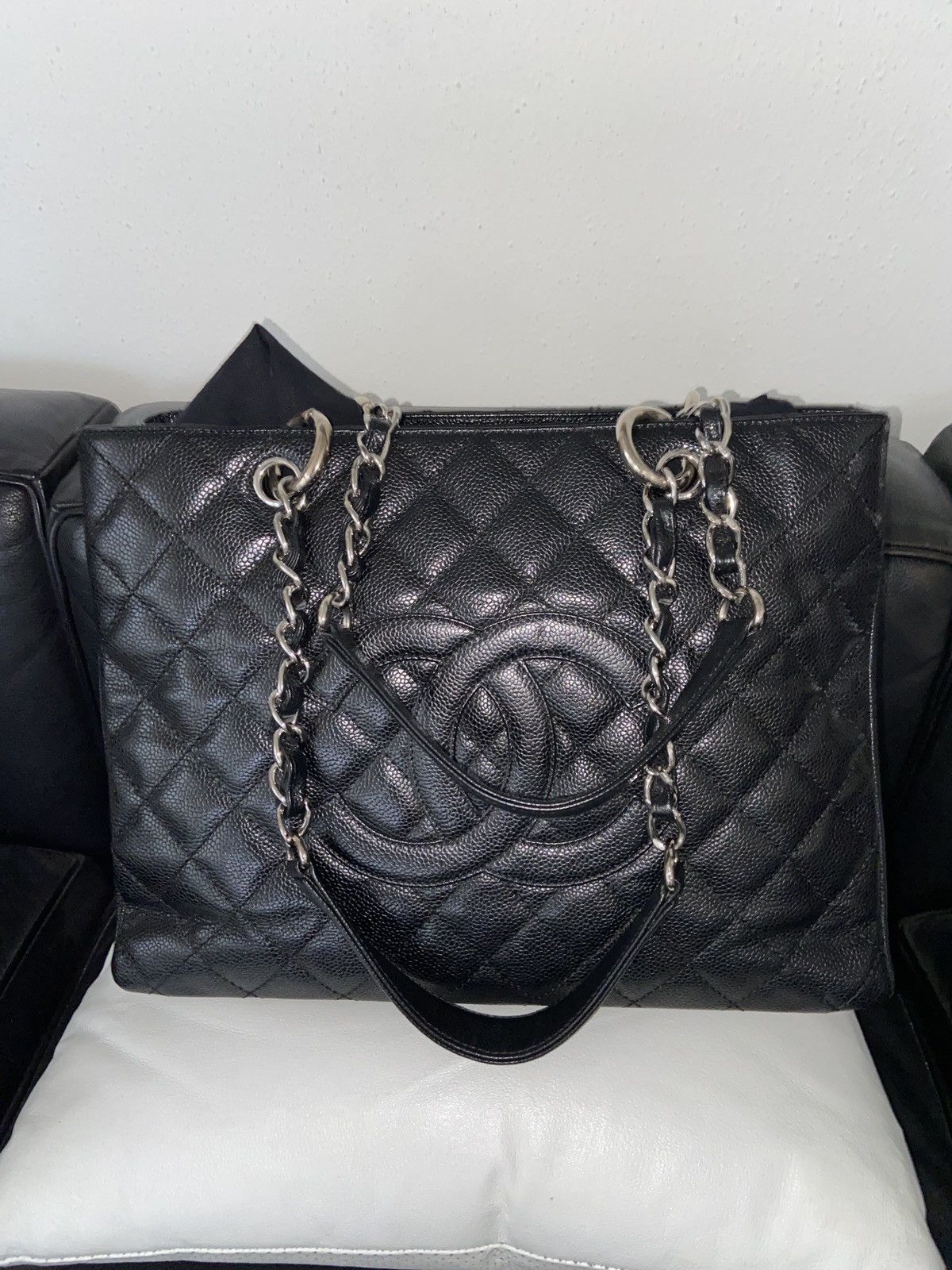 Chanel Black Cavier Quilted Chanel Tote Size ONE SIZE - 1 Thumbnail