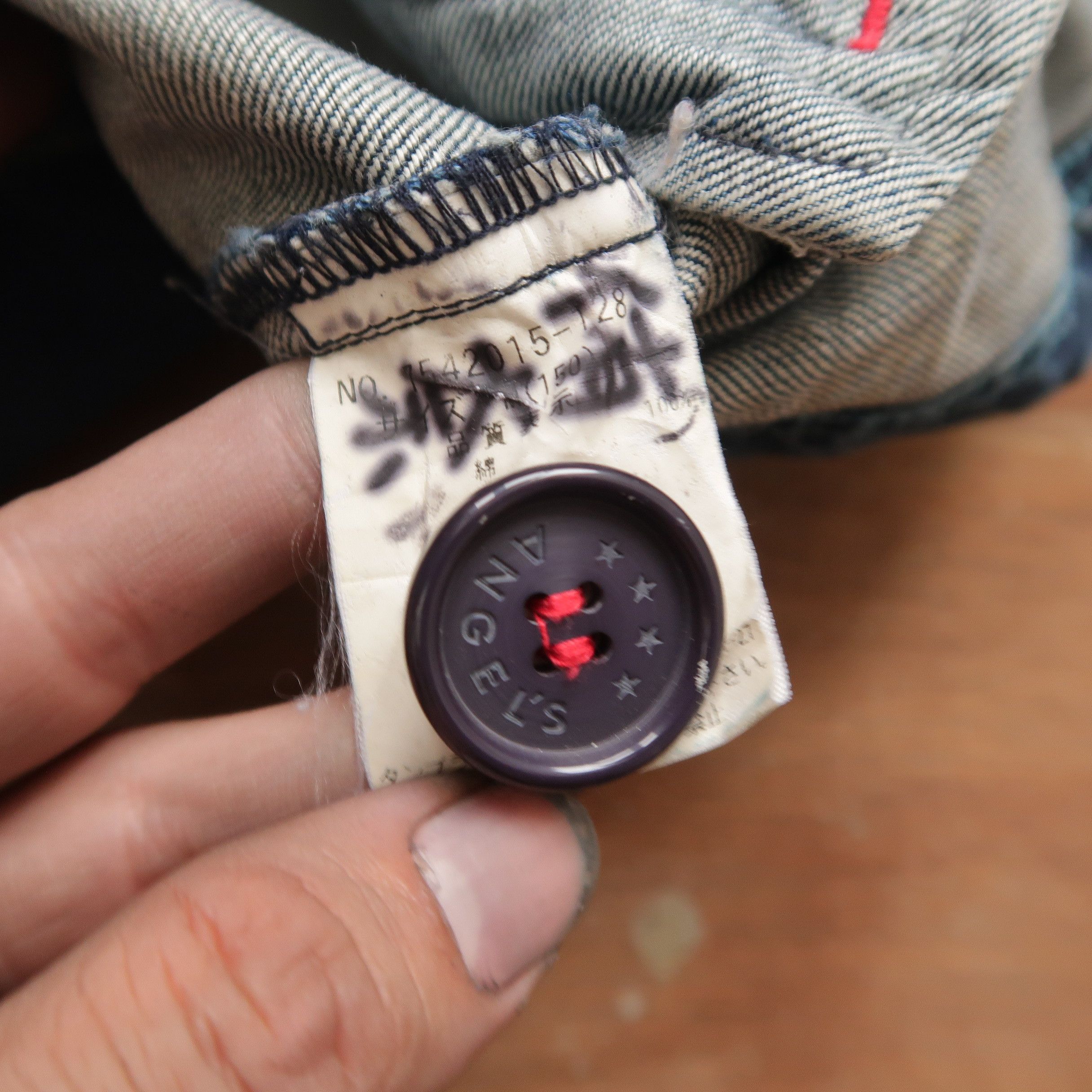 Japanese Brand Vintage Angel Blue Apple Double Breasted Jacket Size US M / EU 48-50 / 2 - 11 Thumbnail