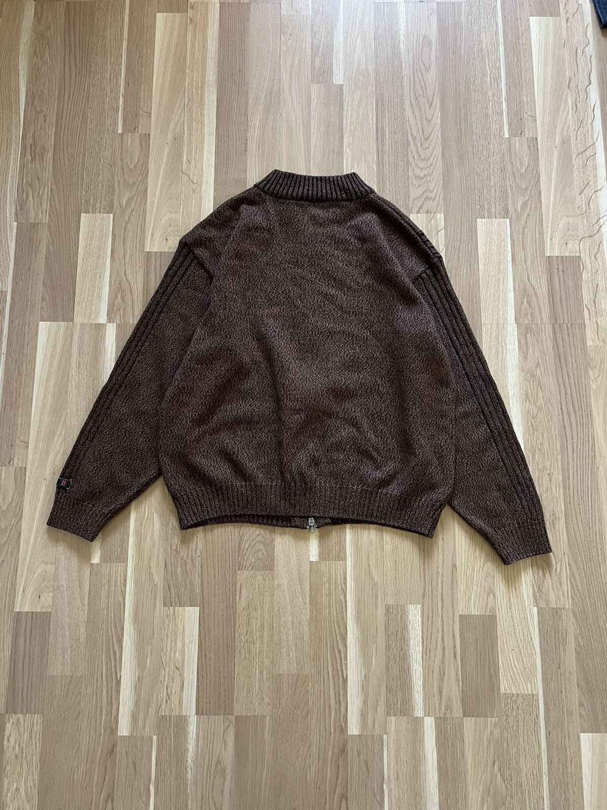 Designer × Vintage Vintage dolce Gabbana style zip sweater punk brown 90s Size US L / EU 52-54 / 3 - 7 Thumbnail