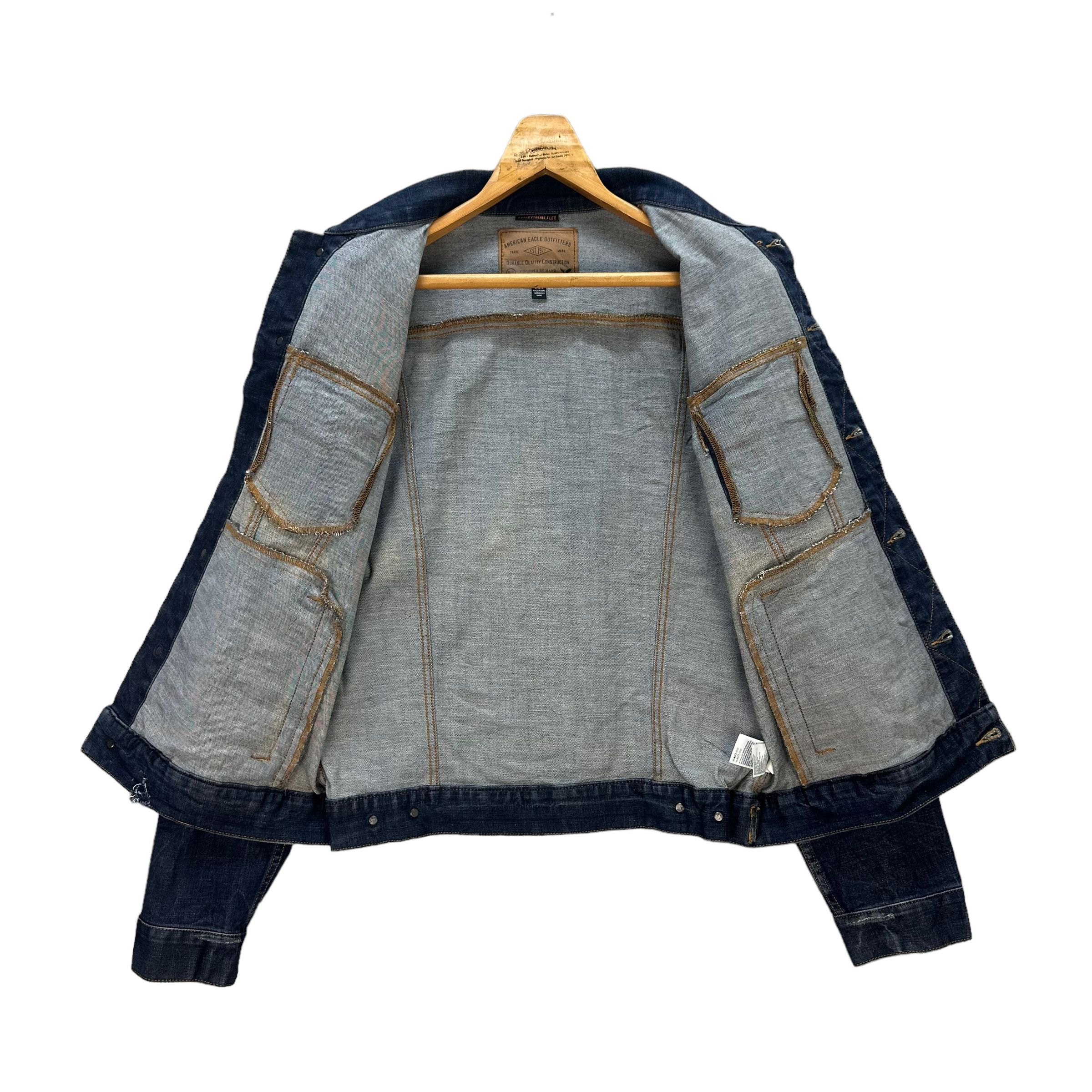 American Eagle Outfitters American Eagle Extreme Flex Denim Jacket #8386-006 Size US L / EU 52-54 / 3 - 7 Thumbnail