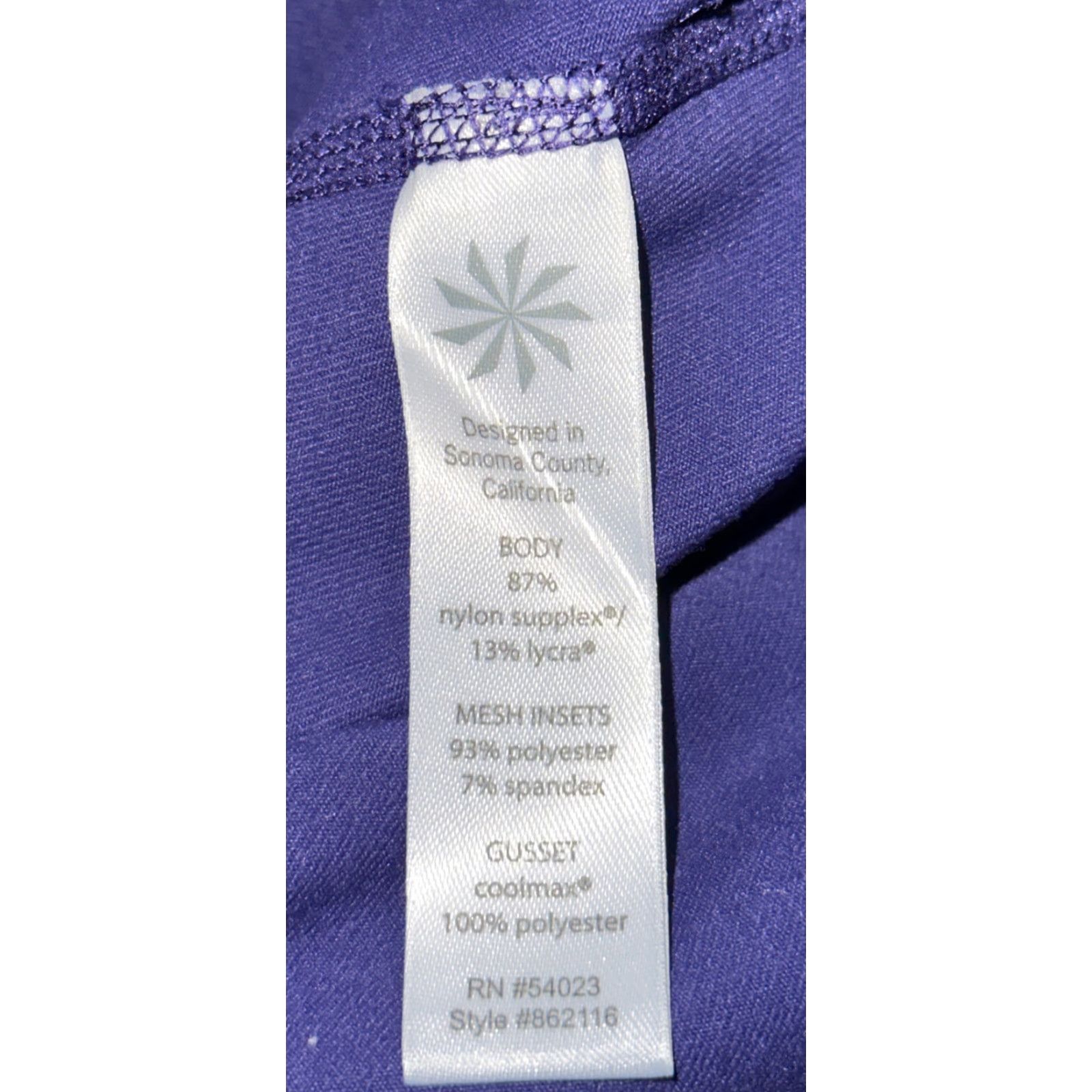 Athleta VINTAGE Athleta Women's Cropped Leggings Activewear Yoga Nylon Blend Purple Size M Women Size 32" / US 10 / IT 46 - 6 Thumbnail