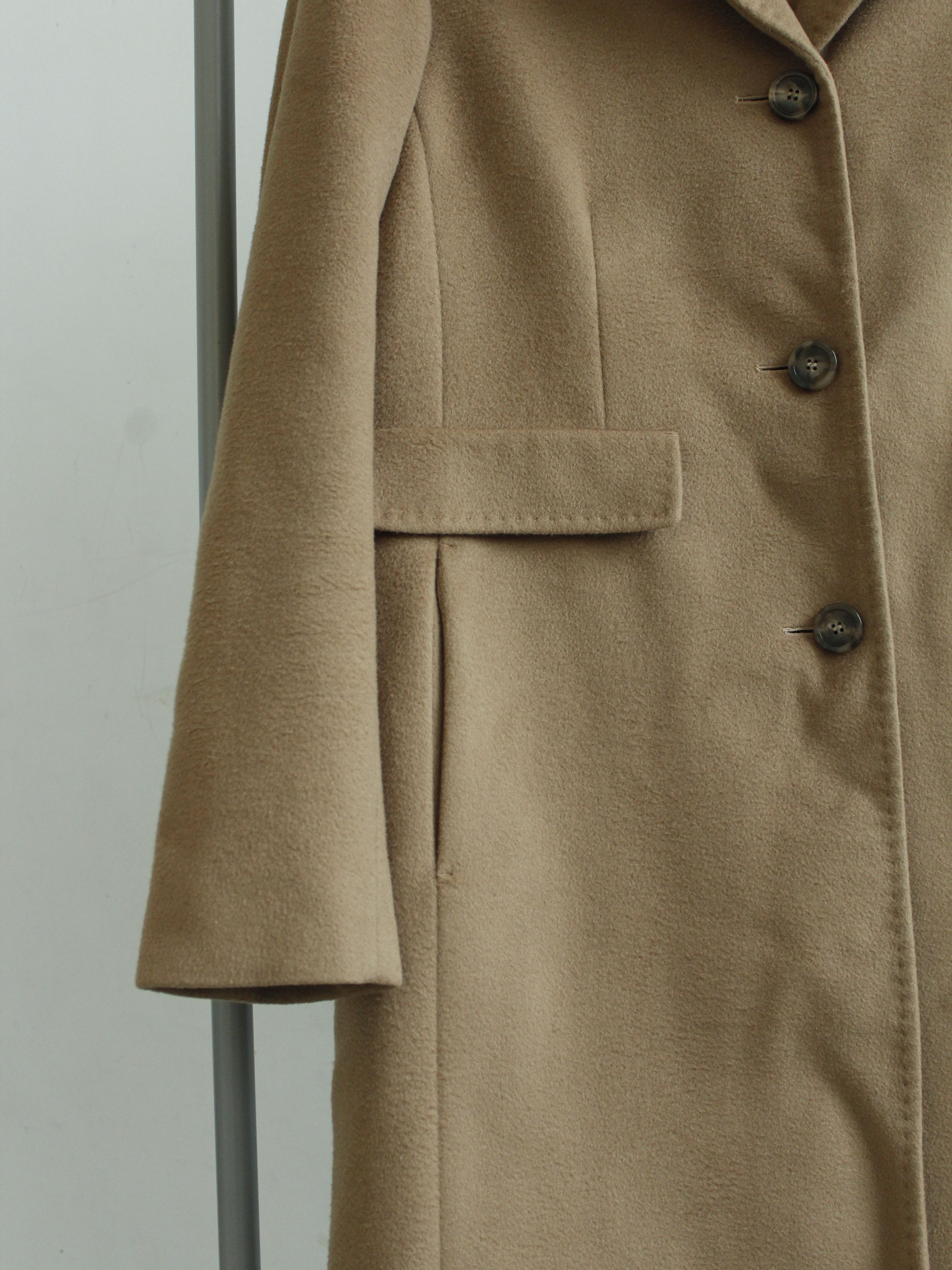 Max Mara × Weekend Max Mara MAX MARA x WEEKEND TEVERE CAMEL WOOL COAT BEIGE 40 10 L Size L / US 10 / IT 46 - 4 Thumbnail