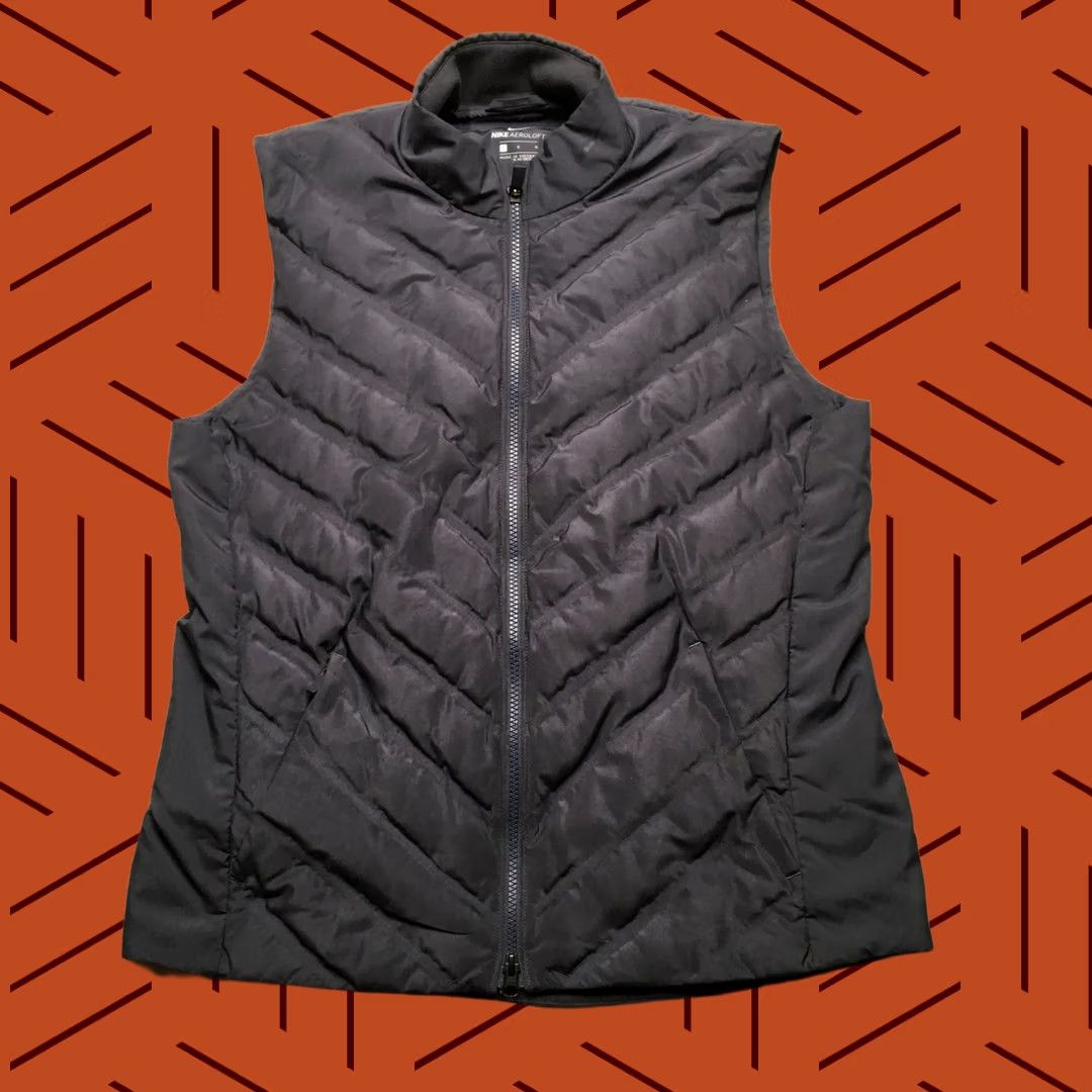 Nike Nike AeroLoft Puffer Vest Womens L Blue Full Zip Nike Repel Aeroloft Outdoor Casual Athletic 90s? Size L / US 10 / IT 46 - 1 Thumbnail