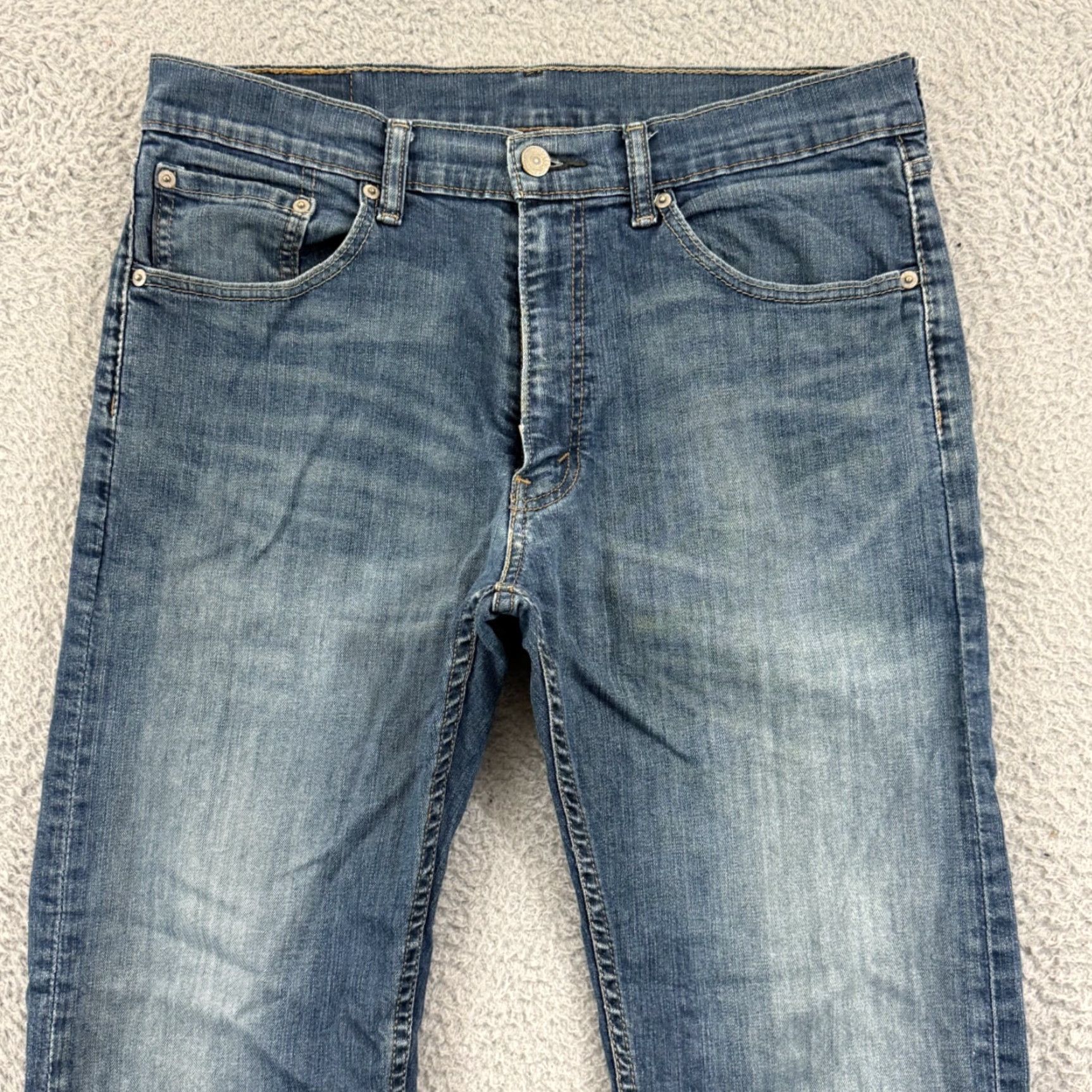 Levi's VINTAGE Levi's 505 Jeans 33x30 Blue Denim Regular Fit Straight Leg USA Y2K Men Size US 33 - 3 Thumbnail