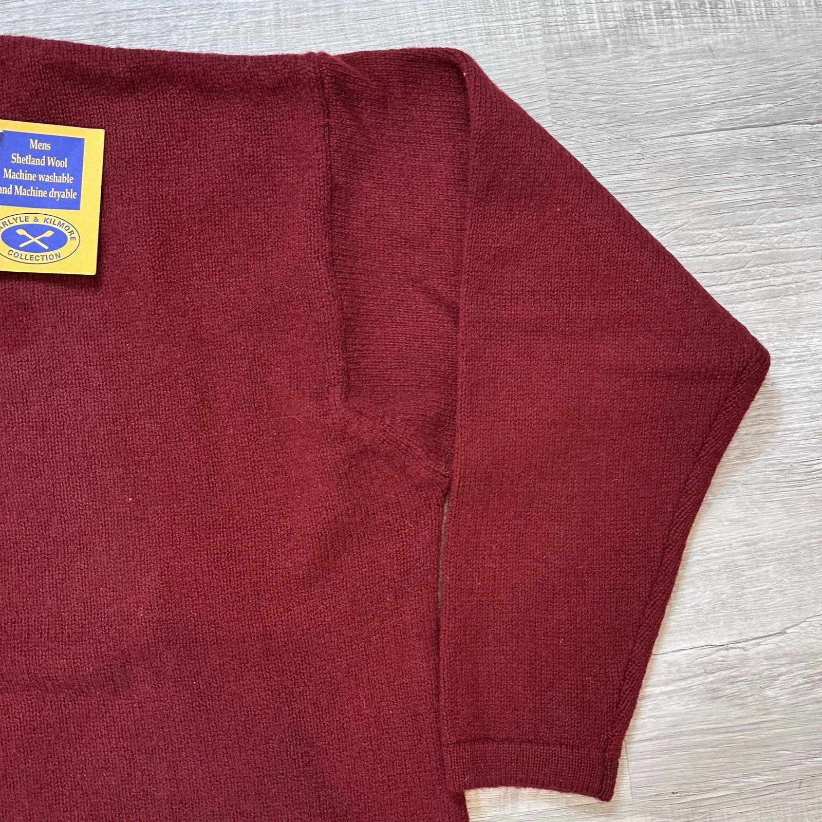 Vintage Vintage Carlyle & Kilmore Men's 2XL Virgin Wool Red Sweater Size US XXL / EU 58 / 5 - 4 Thumbnail