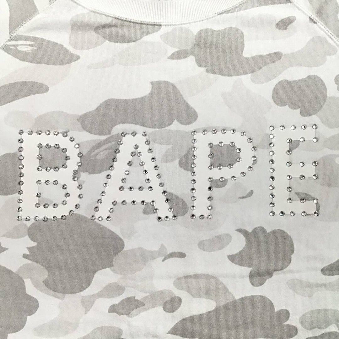 Bape × Swarovski BAPE × Swarovski sweat shirt white camo a bathing ape NIGO Size US M / EU 48-50 / 2 - 3 Thumbnail