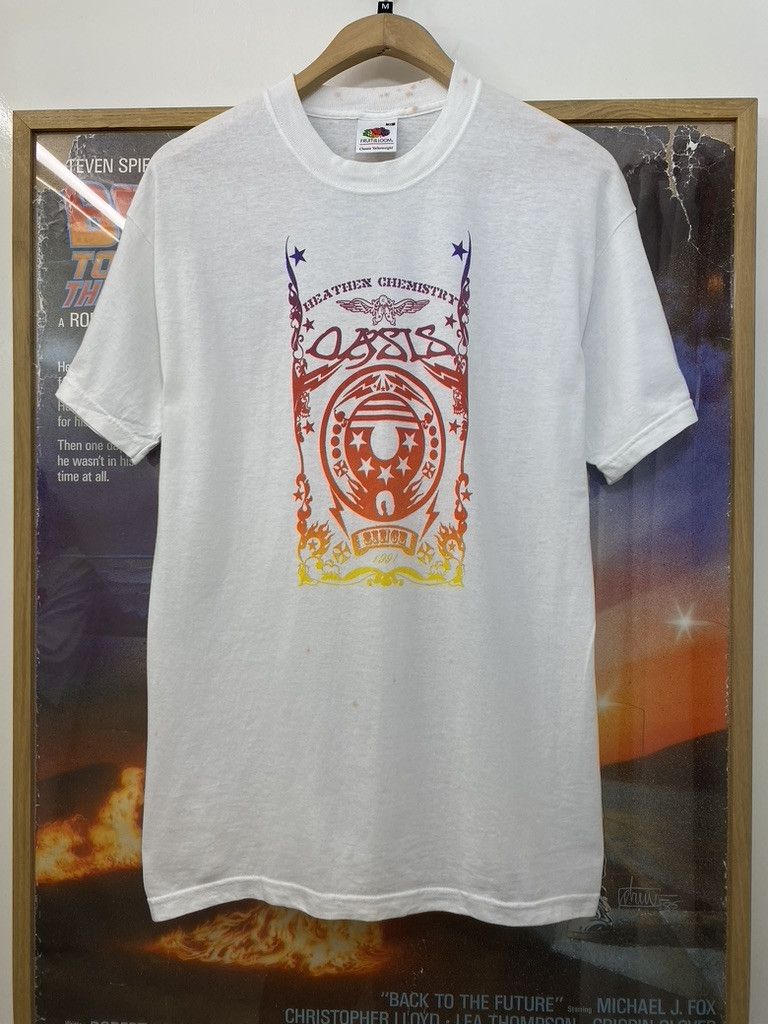 Band Tees 2002 Oasis Heathen Chemistry Album Promo Band T Shirt Size US M / EU 48-50 / 2 - 1 Thumbnail