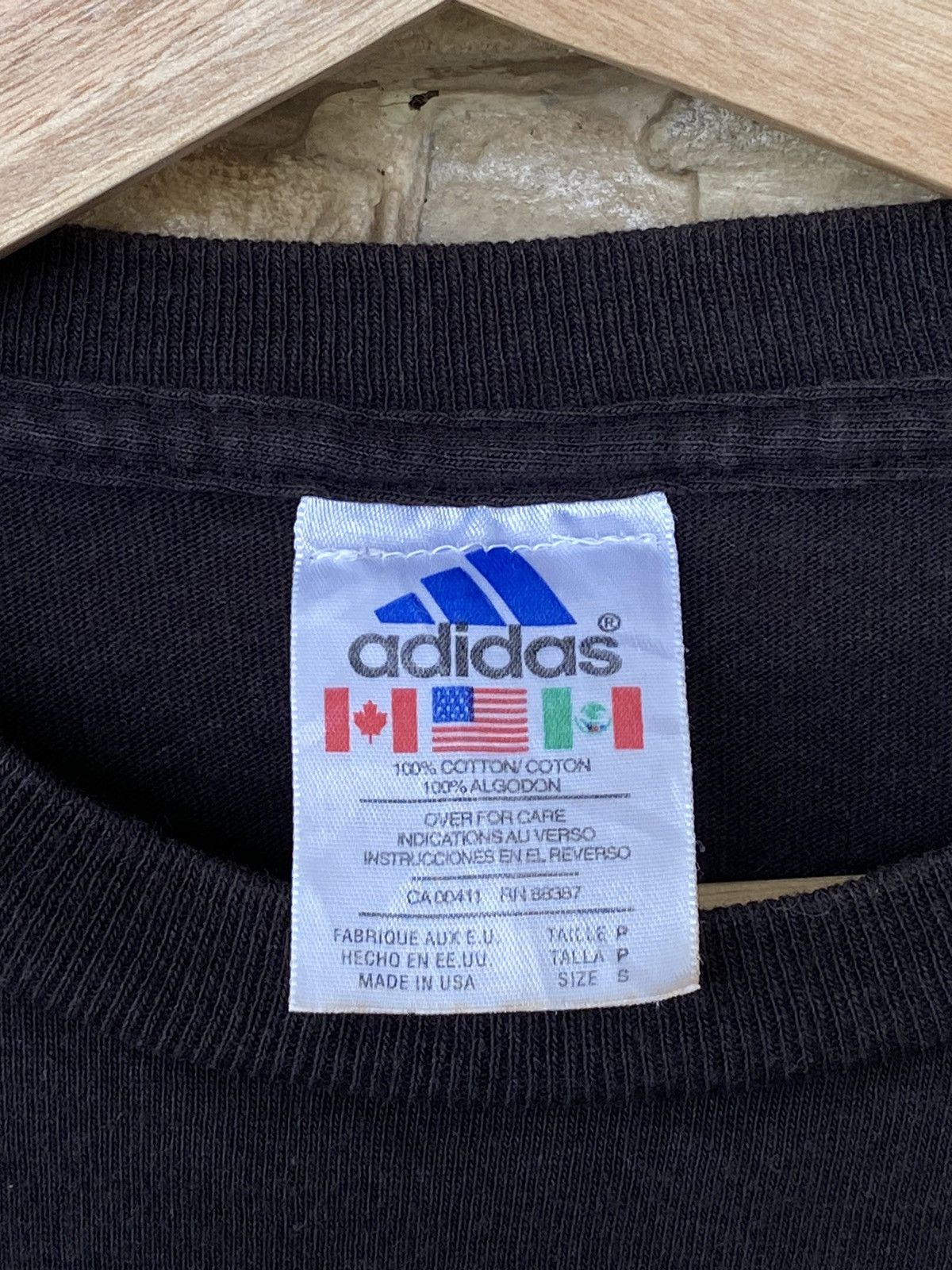 Adidas × Vintage Vintage Y2K Adidas Backhit Tees Size US L / EU 52-54 / 3 - 7 Thumbnail