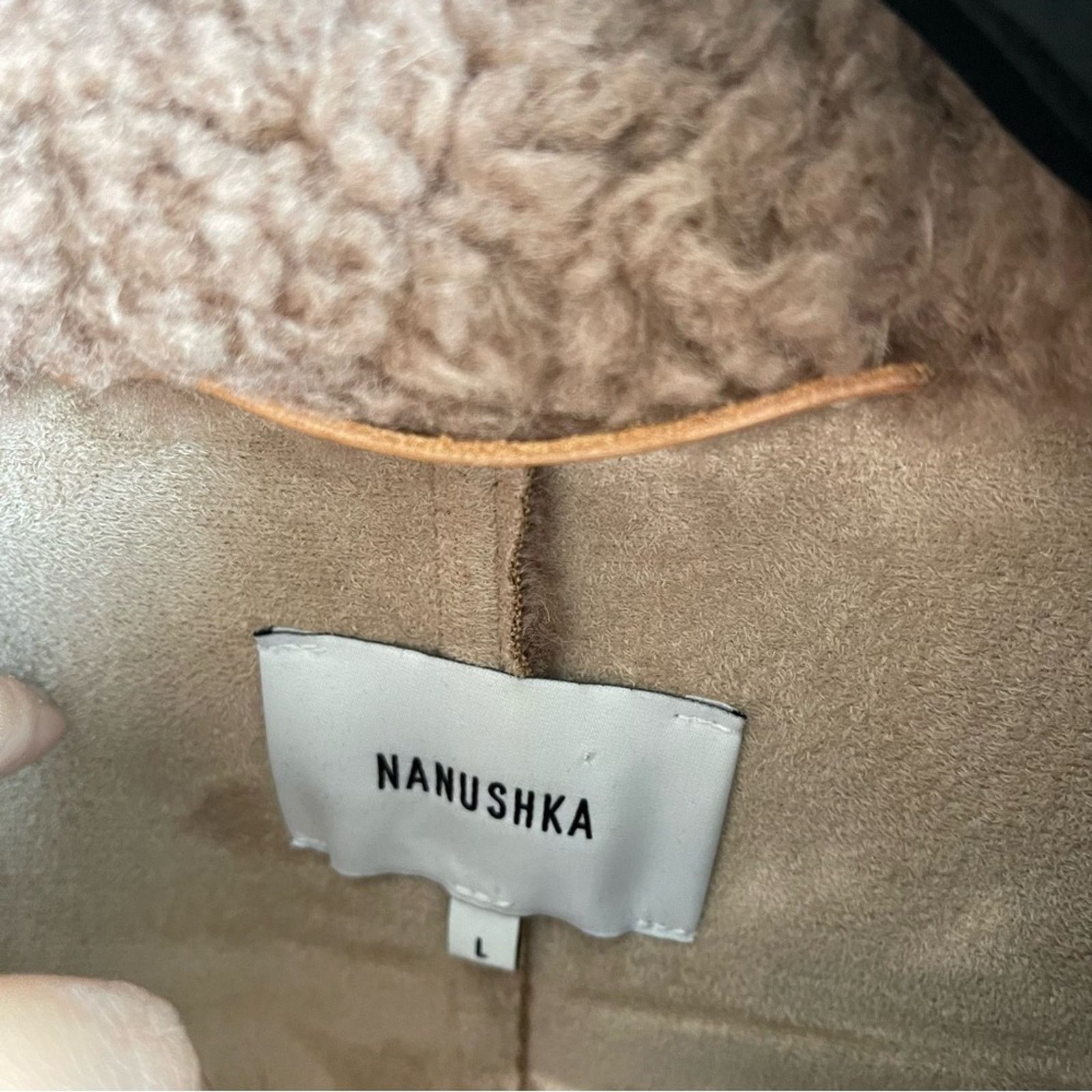 Zara NANUSHKA Imogene faux fur teddy oversized wool blend coat L Size L / US 10 / IT 46 - 7 Thumbnail