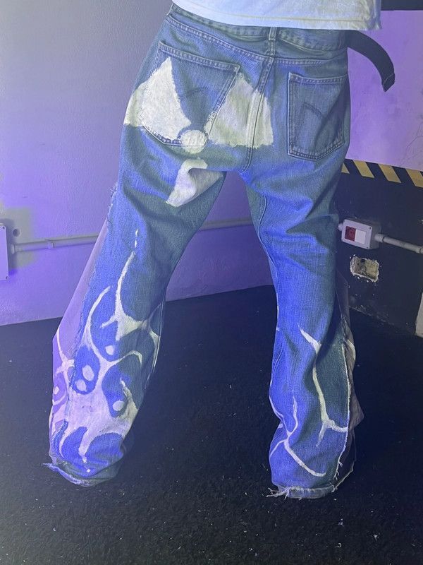 Japanese Brand Goth Opium Y2k Custom Streetwear Baggy Oversize Jeans Pants Size US 38 / EU 54 - 1 Thumbnail