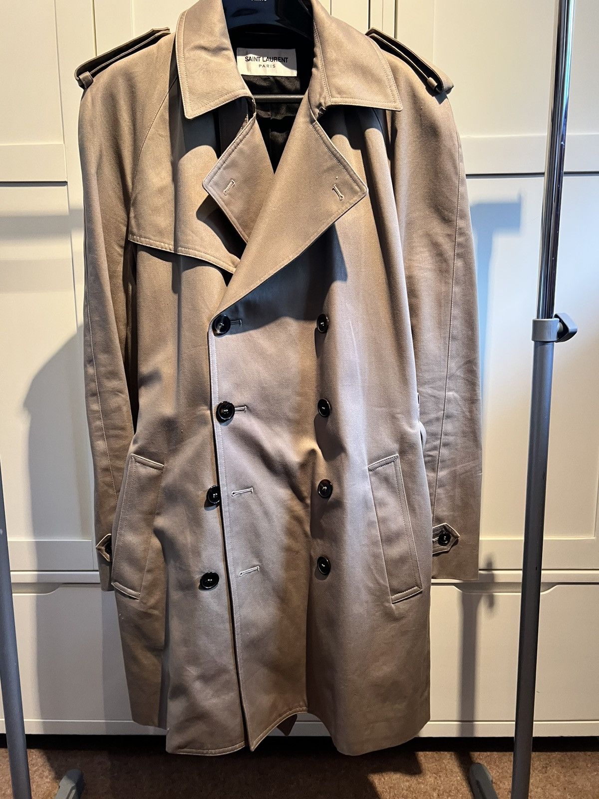 Saint Laurent Paris Saint laurent beige trench coat Size US M / EU 48-50 / 2 - 1 Thumbnail