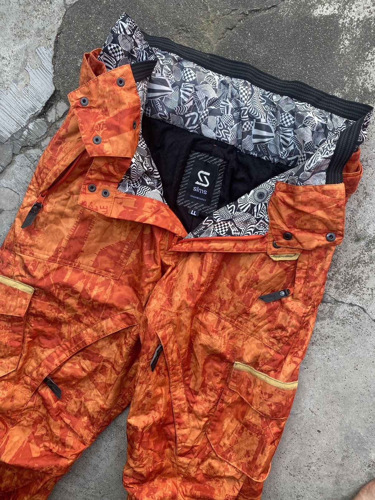 Vintage Vintage Sims snowboard ski pants with cargo pocket Size US 33 - 4 Thumbnail