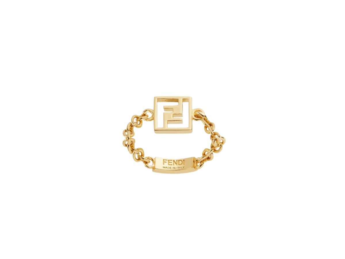 Fendi o1s1wg110925 Size:OS/Forever Fendi Ring in Golden Size ONE SIZE - 1 Thumbnail