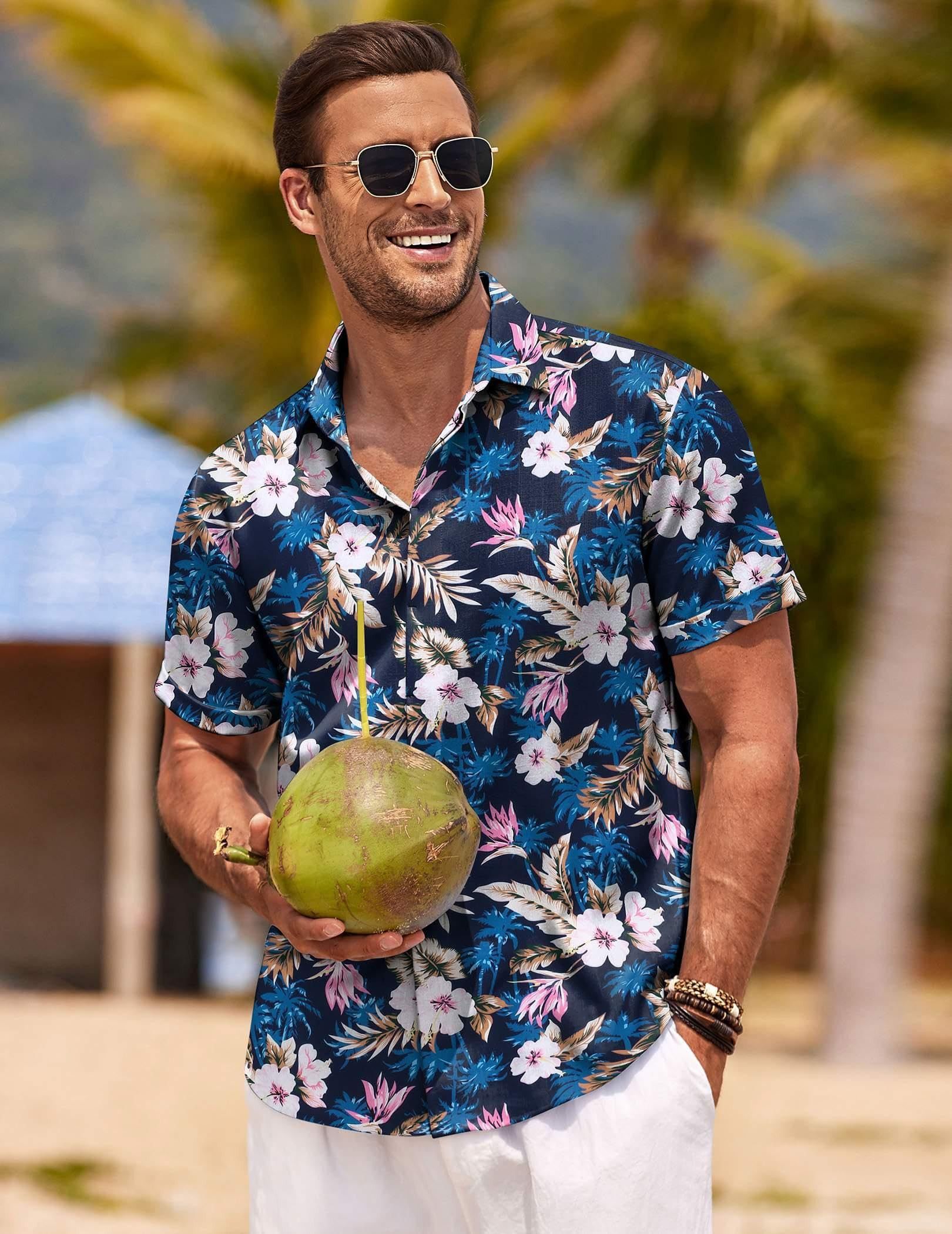 Other Men's linen beach summer shirt Size US L / EU 52-54 / 3 - 2 Thumbnail