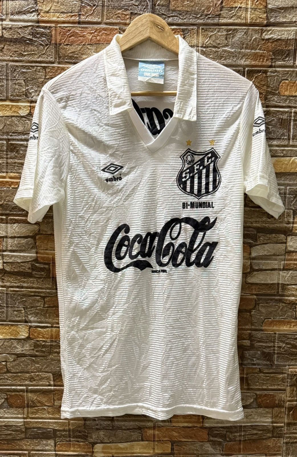 Coca Cola × Umbro SANTOS HOME FOOTBAL SHIRT 91/92 | Grailed