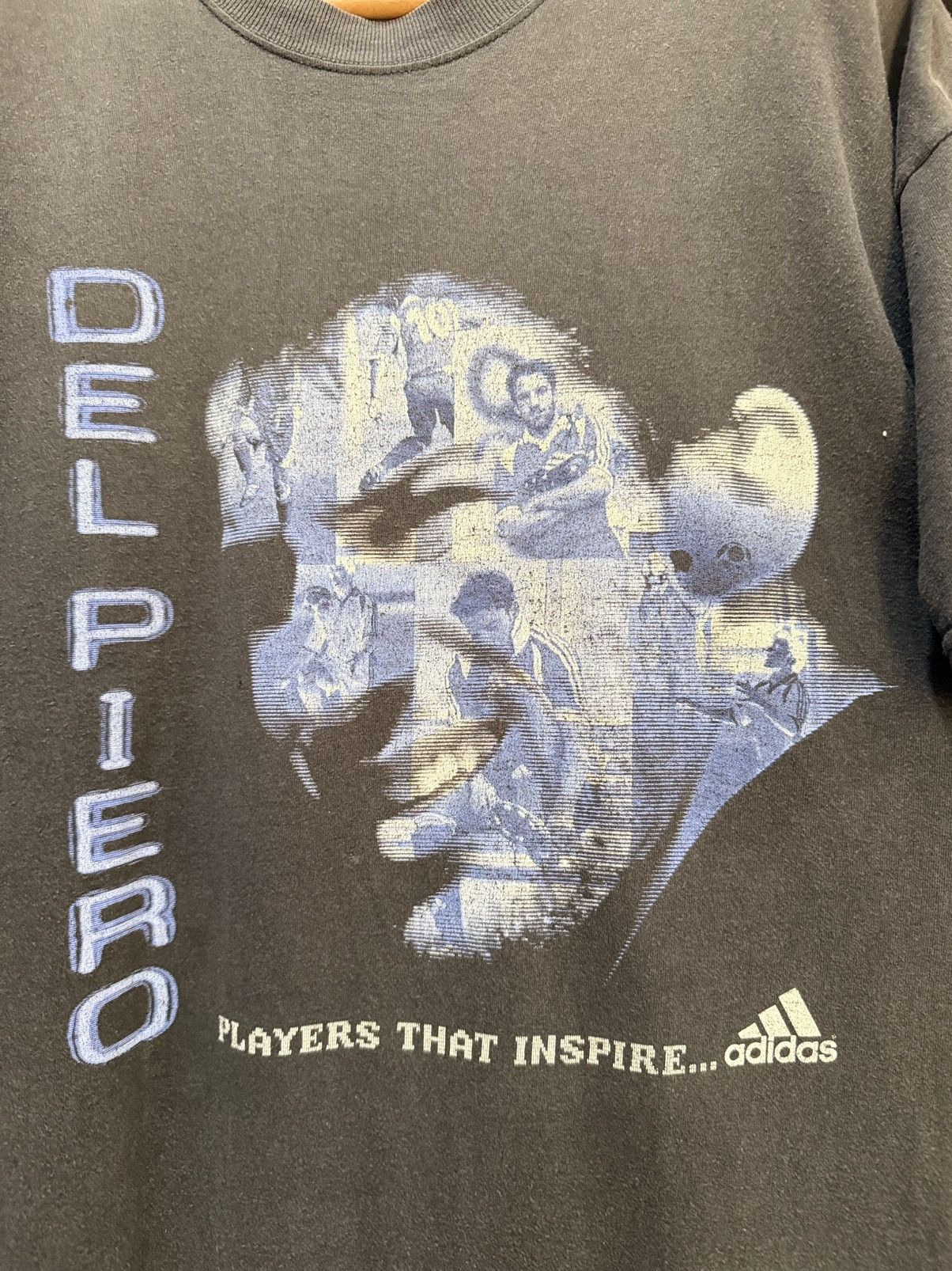 Adidas Thrashed Vintage Del Piero Player That Inspire Adidas Tee Size US L / EU 52-54 / 3 - 2 Thumbnail