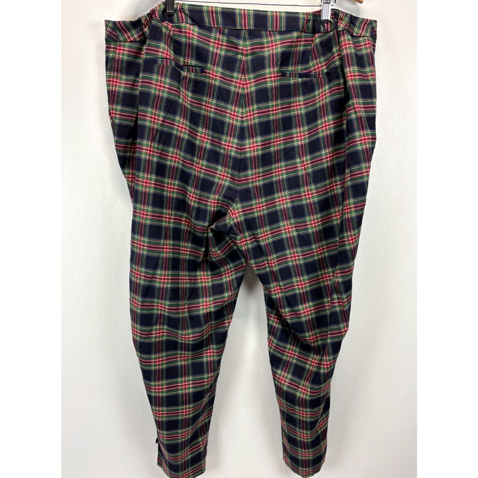 Talbots Talbots Plus Size 24W Wool Blend Plaid Tartan Dress Pants with Bow Detail for Women Size 42" / US 20 - 3 Thumbnail