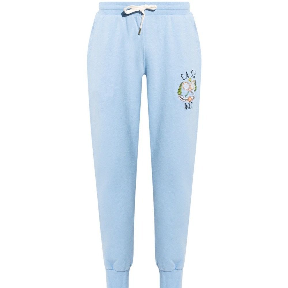 Casablanca Casablanca Tennis Club Sweatpants Sky Blue Men’s Size Large Size US 36 / EU 52 - 1 Thumbnail
