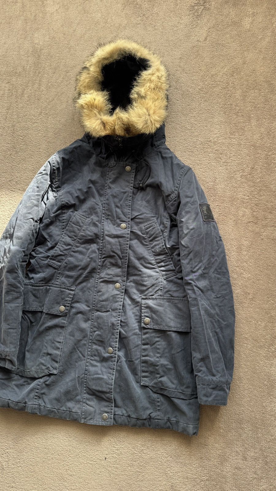 Belstaff Y2K Coyote Fur Down Hood Jacket Parka ifsixwasnine LGB goa Size S / US 4 / IT 40 - 3 Thumbnail