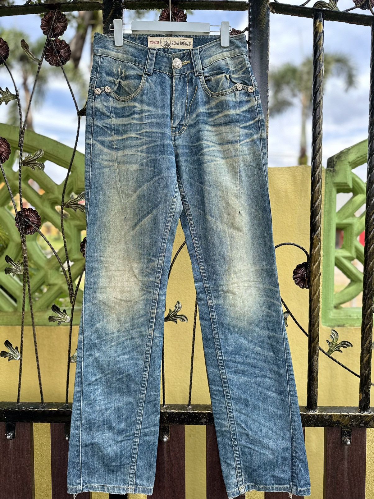 If Six Was Nine 💥Costy Brand💥 Costy Blue Words Streetwear Style💥 Size US 28 / EU 44 - 3 Thumbnail