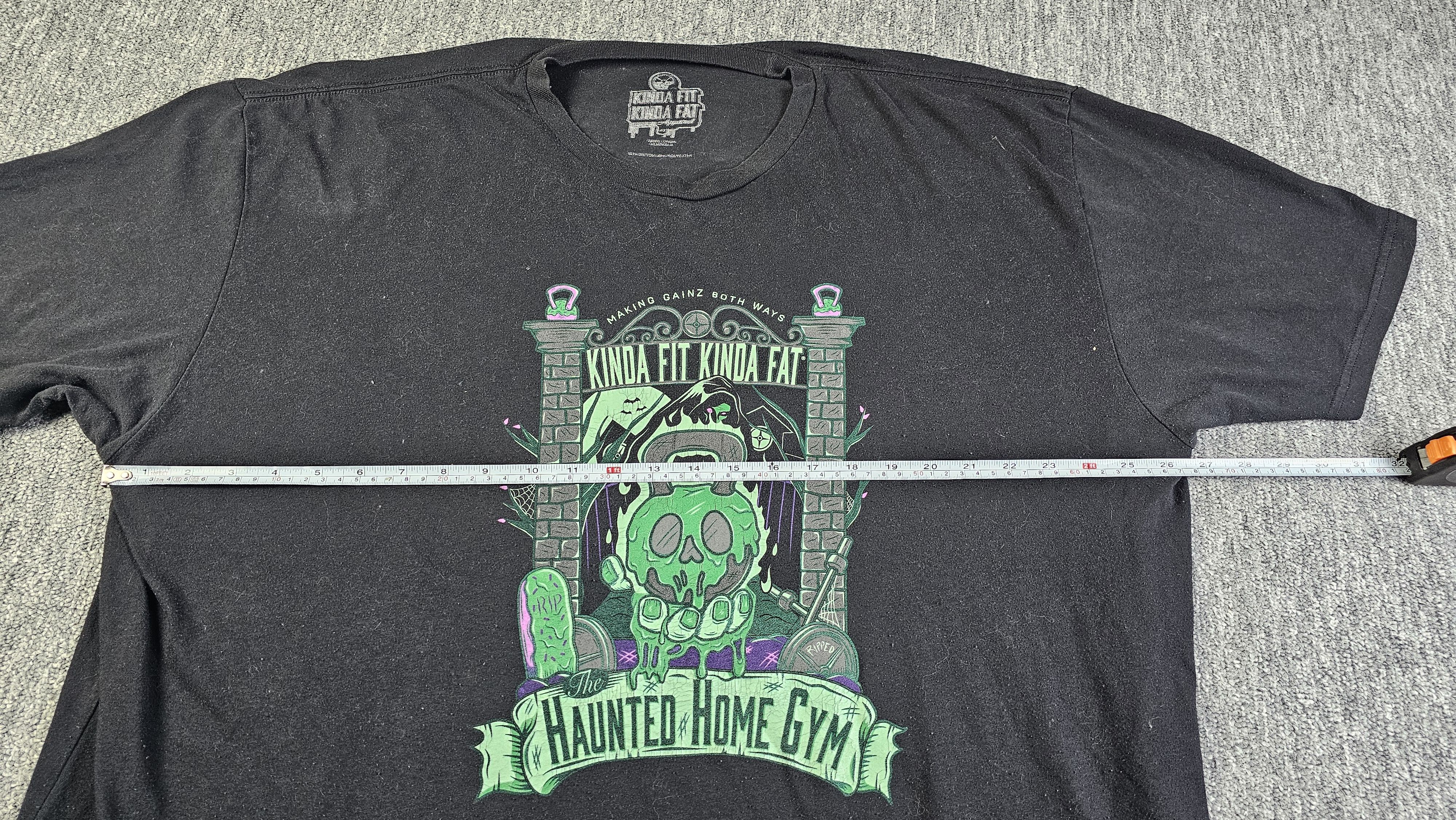Other Kinda Fit Kinda Fat Haunted Home Gym Glow Dark Tee Black 4XL Size US XXL / EU 58 / 5 - 7 Thumbnail