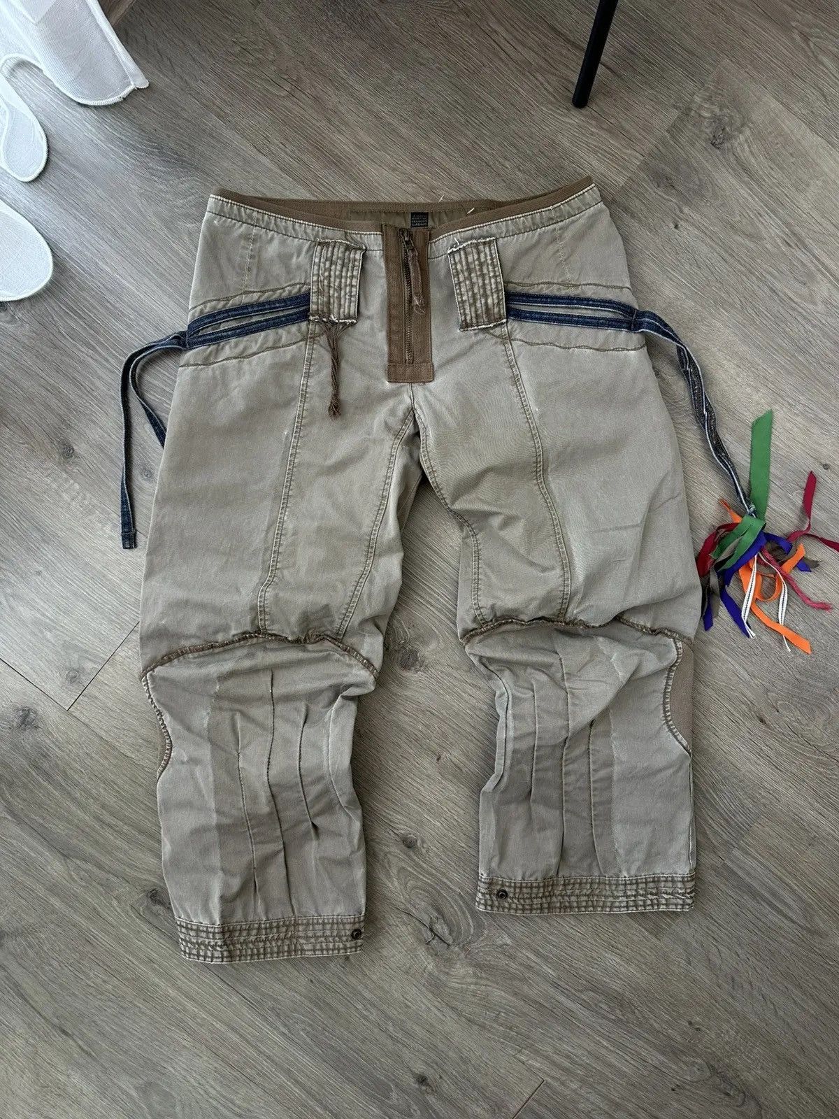 Marithe + Francois Girbaud Vintage Marithe Francois Girbaud Rare Emboired Ramie Pants Size US 27 - 1 Thumbnail