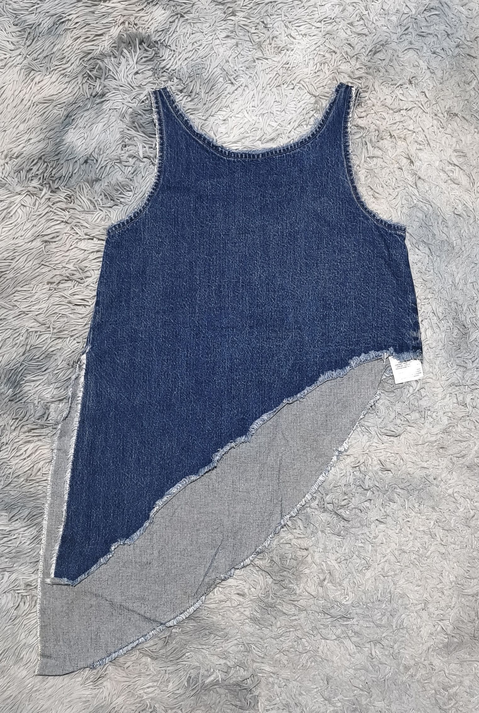 Alexander McQueen Alexander McQueen MCQ Denim Asymmetrical Top Size XS / US 0-2 / IT 36-38 - 3 Thumbnail