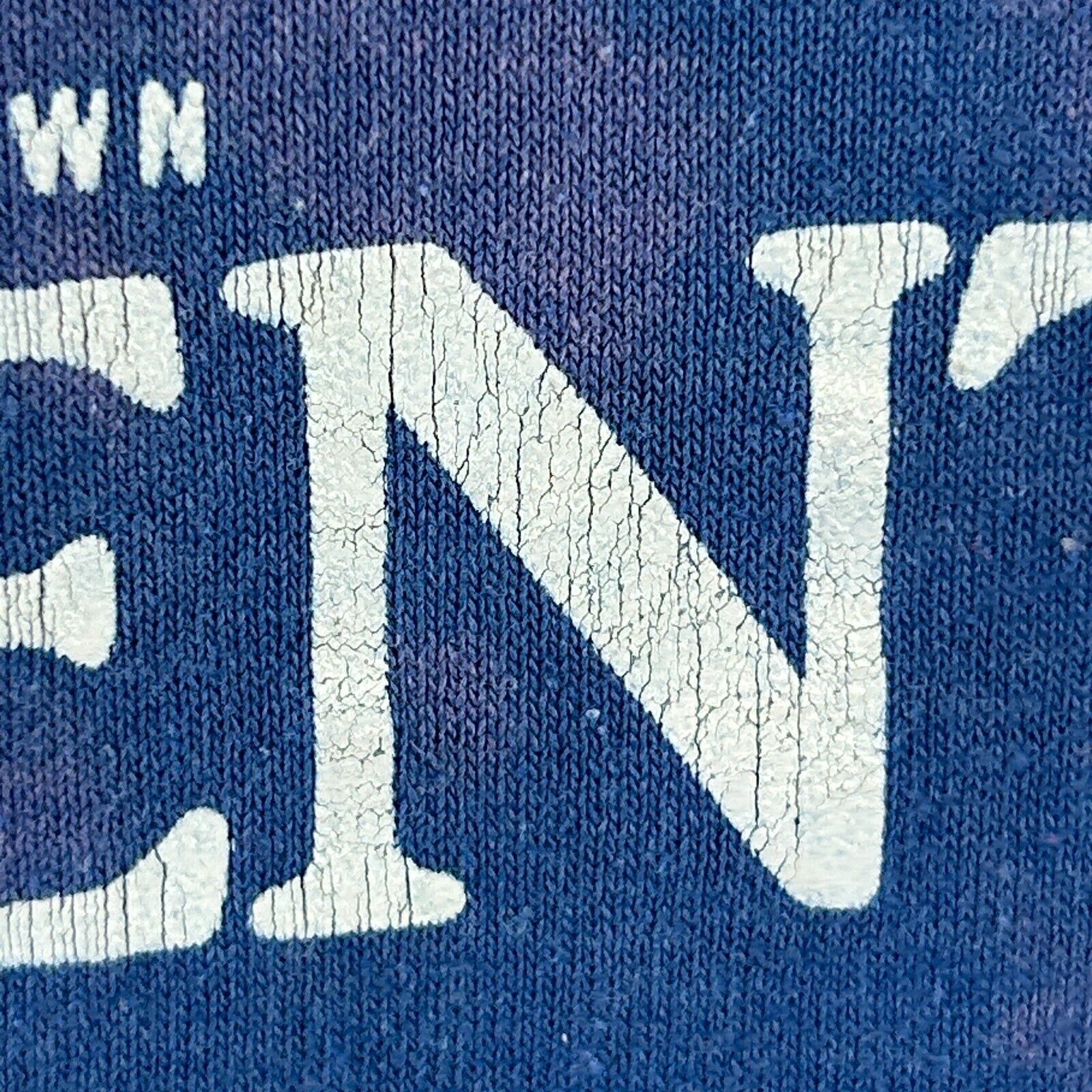 Jerzees Vintage 90s Denton Maryland T Shirt Map USA Made Blue Small Size US S / EU 44-46 / 1 - 7 Thumbnail