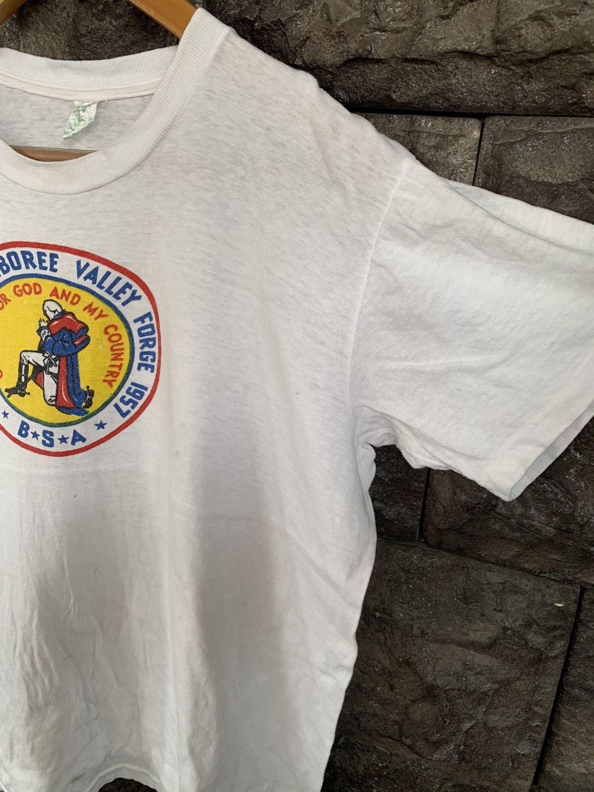 Vintage Vintage 50s BSA National Jamboree Valley Forge 1957 T shirt Size US M / EU 48-50 / 2 - 4 Thumbnail