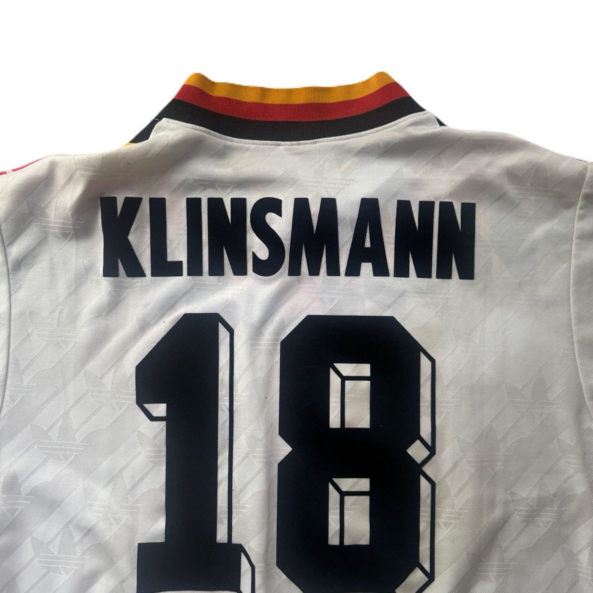 Adidas VINTAGE 1994 WORLD CUP FOOTBALL GERMANY JERSEY KLINSMANN Size US L / EU 52-54 / 3 - 4 Thumbnail