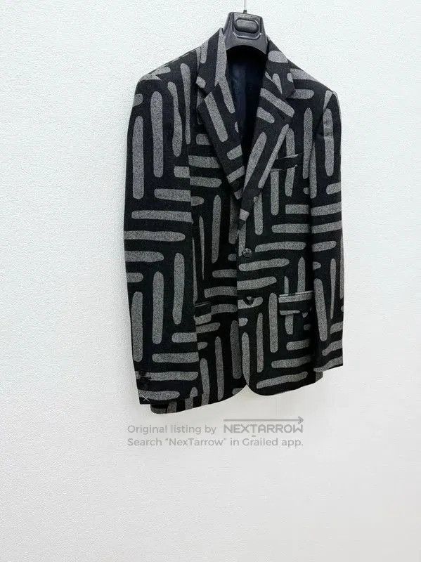Versace Versace Gray Wool Men's Long Sleeve Jacket . Size US L / EU 52-54 / 3 - 2 Thumbnail