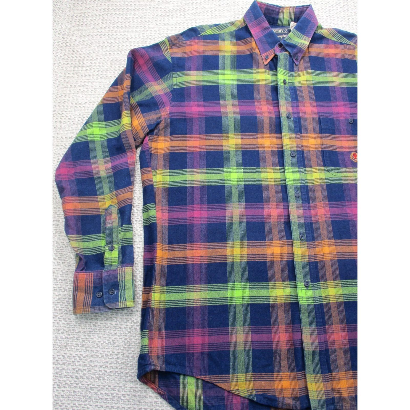 Wrangler VINTAGE Wrangler Twenty-X Shirt Mens L Button-Up Long Sleeve Plaid Western USA Size US L / EU 52-54 / 3 - 3 Thumbnail