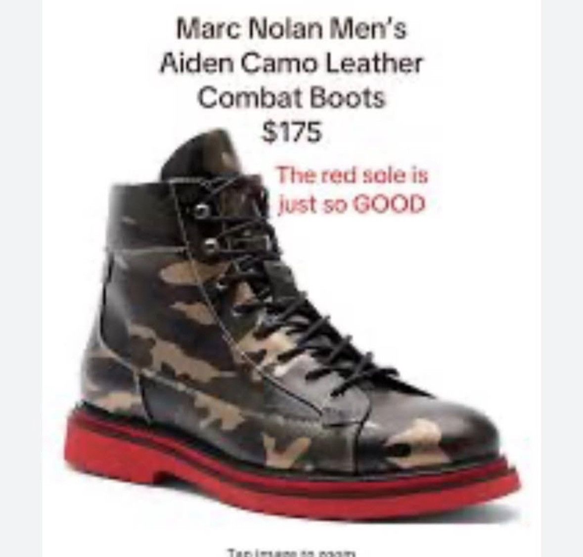 Other MARC NOLAN LEATHER CAMO BOOTS Size US 11 / EU 44 - 4 Thumbnail