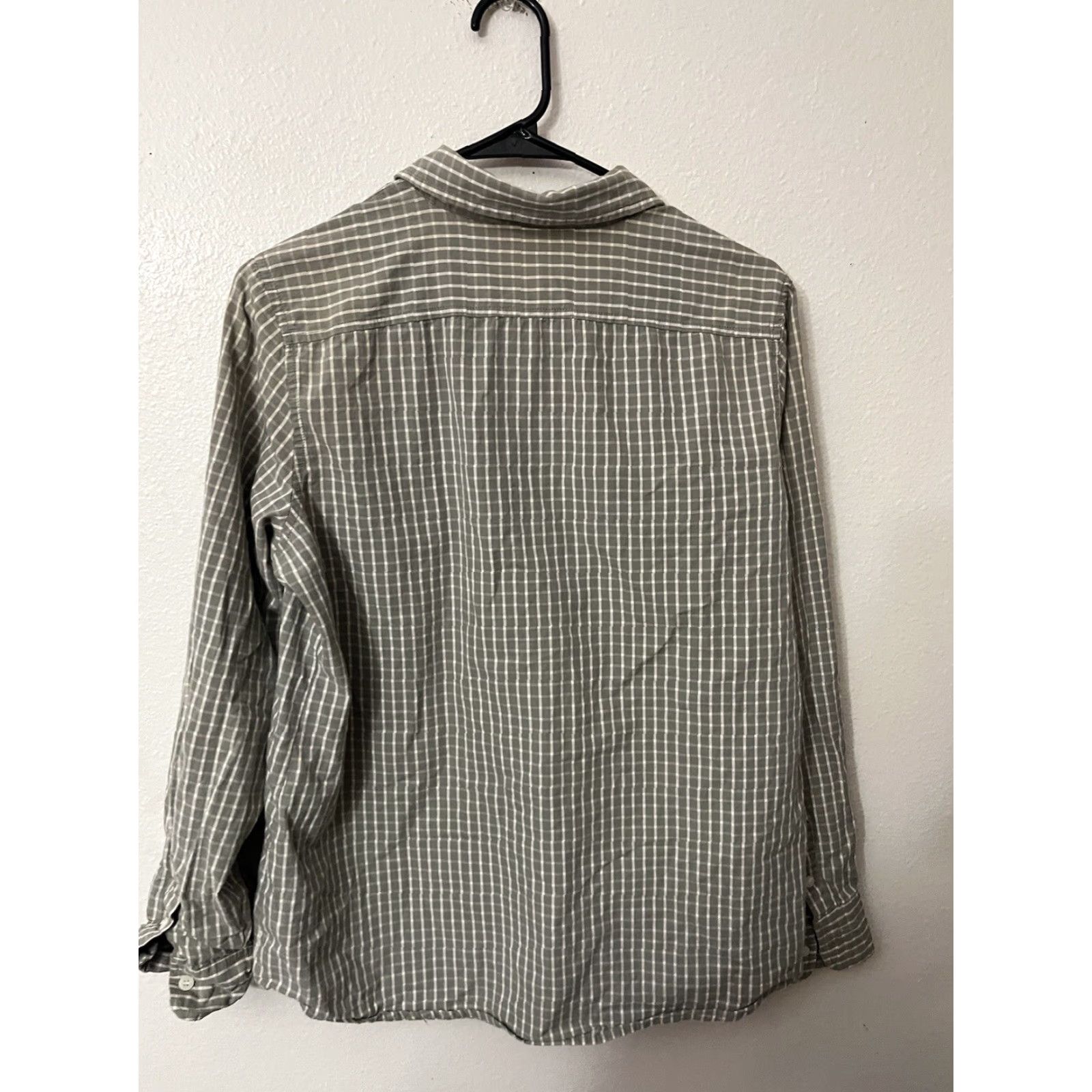 Gloria Vanderbilt VINTAGE Gloria Vanderbilt Button-Up Shirt Womens L Green Plaid Stretch Textured - 90s Women Shirt Womens L Green Plaid Adult Womens Size L / US 10 / IT 46 - 3 Thumbnail