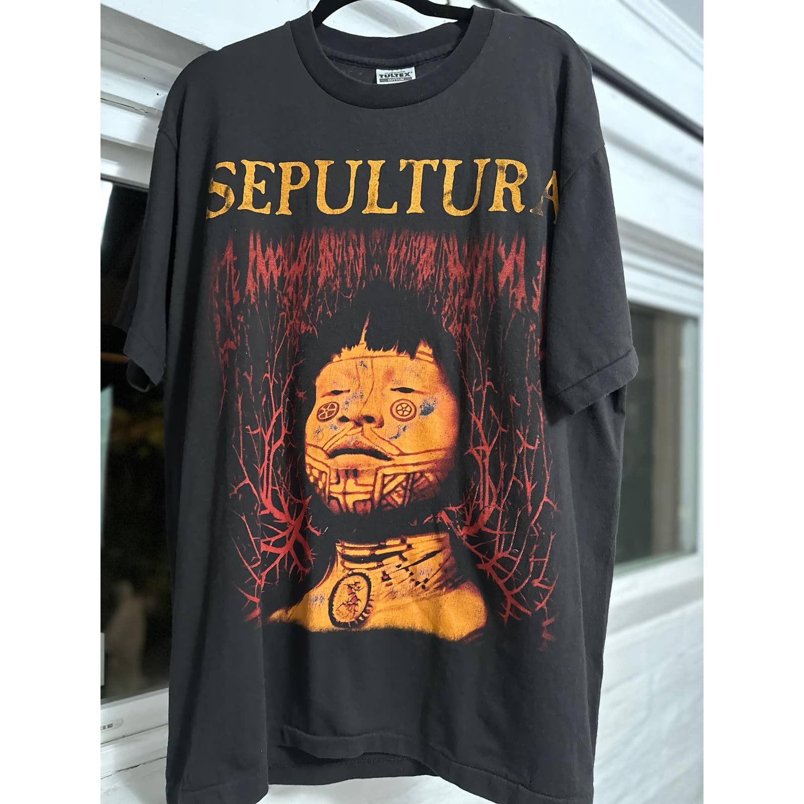 90s SEPULTURA ROOTS Tシャツ シングルステッチ TULTEX TULTEX(タルテックス) / 90s/SEPULTURA/ROOTS/Tシャツ/XL