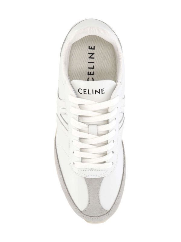 Celine o1bcso1str0625 359273941C Low-Top Sneakers Optic White/Grey Size US 8 / IT 38 - 4 Thumbnail