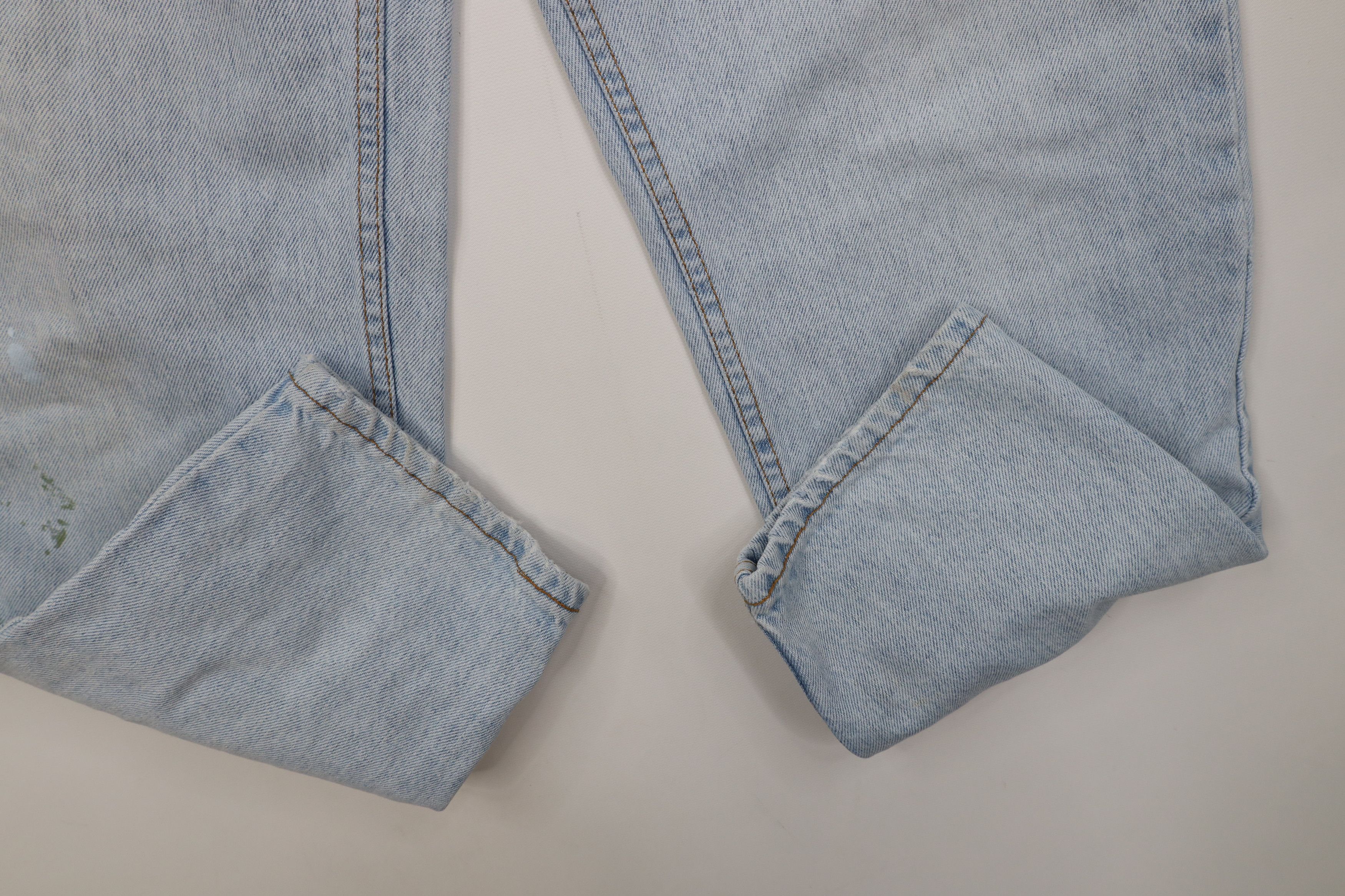 Levi's Vintage 90s Levis 15951 Orange Tab Short Tapered Leg Jeans Size 34" / US 12 / IT 48 - 5 Thumbnail