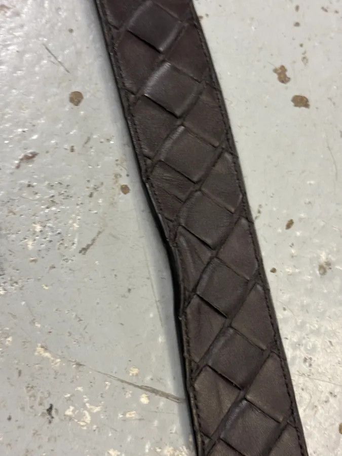Bottega Veneta Bottega Veneta Brown Leather Intrecciato Belt Size ONE SIZE - 7 Thumbnail