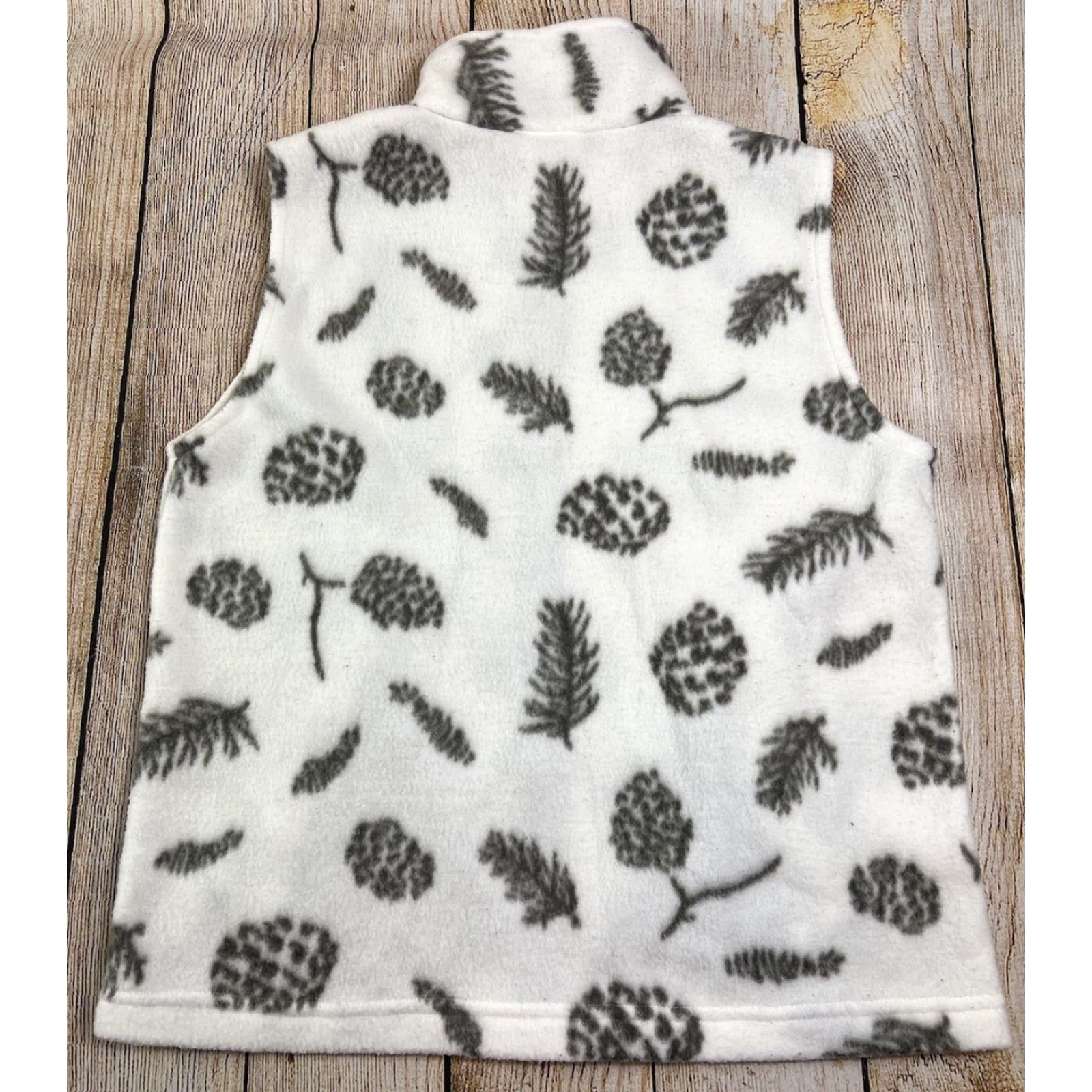 Vintage VINTAGE Southern Expression Vest Women White Fleece Pine Cone Size S Distinctive Good Condition Size S / US 4 / IT 40 - 4 Thumbnail