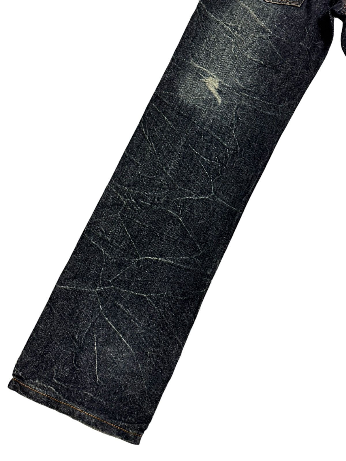 Japanese Brand ⚡️⚡️Distressed Japanese Nylaus Double Waist Jeans Size US 32 / EU 48 - 7 Thumbnail