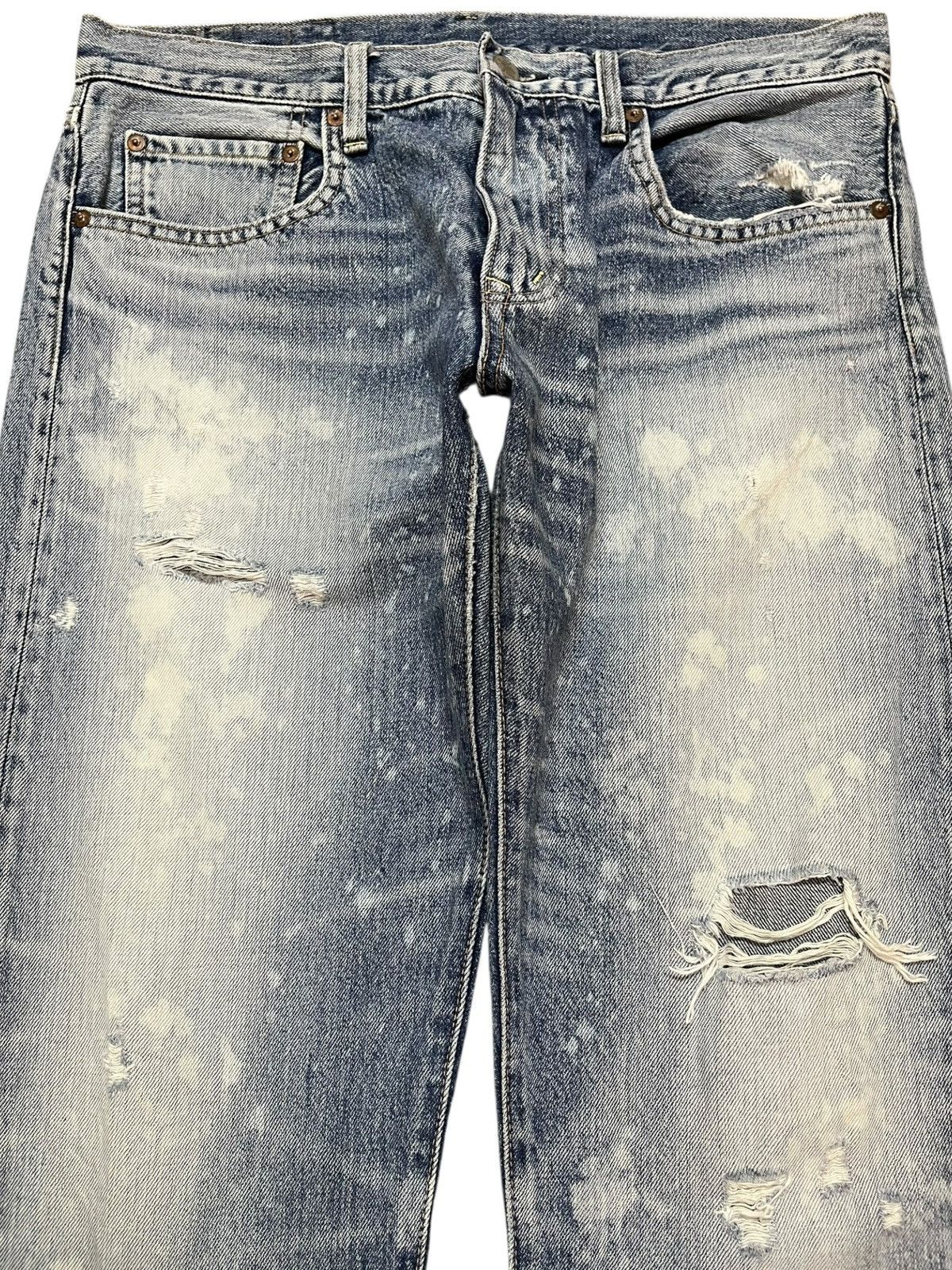 Hysteric Glamour Vintage RNATIVE Acid Wash Grunge Distressed Denim Size US 33 - 2 Thumbnail